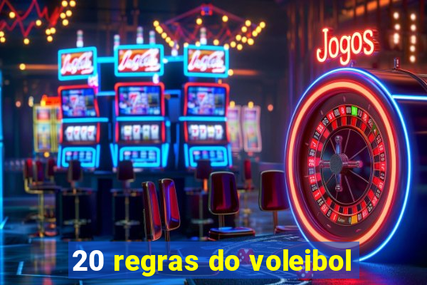 20 regras do voleibol